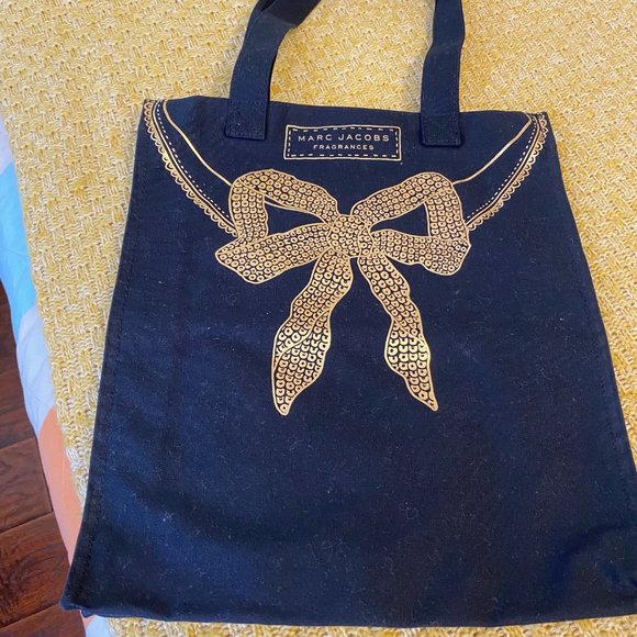 NEW Marc Jacobs Fragrances Black Cotton TOTE - Picture 3 of 3
